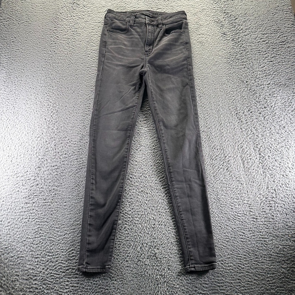 American Eagle Outfitters Next Level Jeans Womens 4 Gray Cotton Denim Jegging